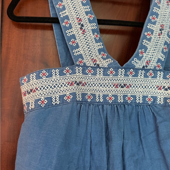 Madewell Embroidered Top Size 2 Babydoll Style - Picture 2 of 8